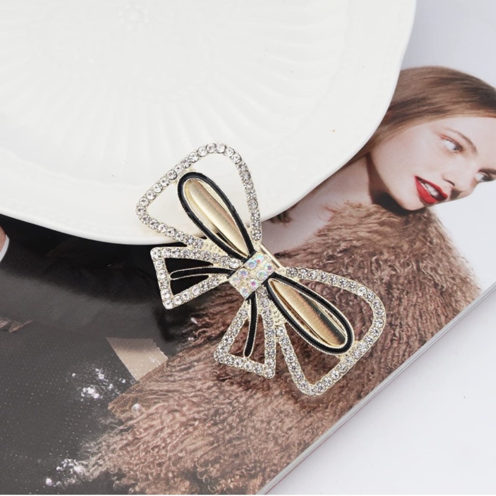 5 Pcs Pearl Acrylic Barrette Hair Clips - Picture 2 of 5